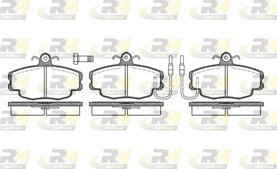 Roadhouse 2141.02 - Тормозные колодки, дисковые, комплект unicars.by