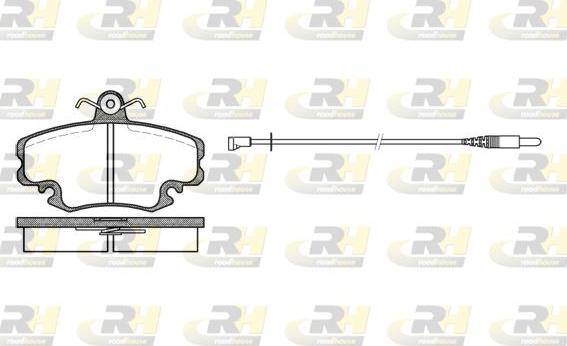 Roadhouse 2141.32 - Тормозные колодки, дисковые, комплект unicars.by