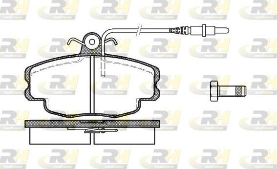 Roadhouse 2141.24 - Тормозные колодки, дисковые, комплект unicars.by