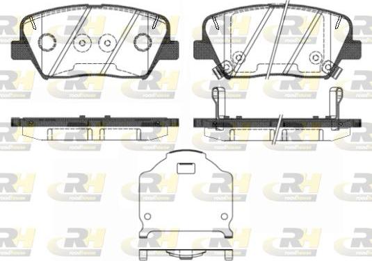 Roadhouse 21412.02 - Тормозные колодки, дисковые, комплект unicars.by