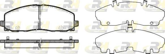 Roadhouse 21484.04 - Тормозные колодки, дисковые, комплект unicars.by