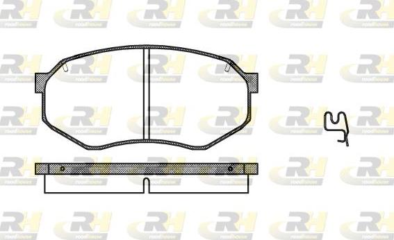 Roadhouse 2148.14 - Тормозные колодки, дисковые, комплект unicars.by