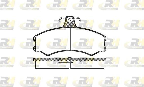 Roadhouse 2143.00 - Тормозные колодки, дисковые, комплект unicars.by