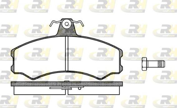 Roadhouse 2143.10 - Тормозные колодки, дисковые, комплект unicars.by