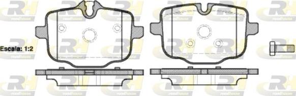 Roadhouse 21433.00 - Тормозные колодки, дисковые, комплект unicars.by