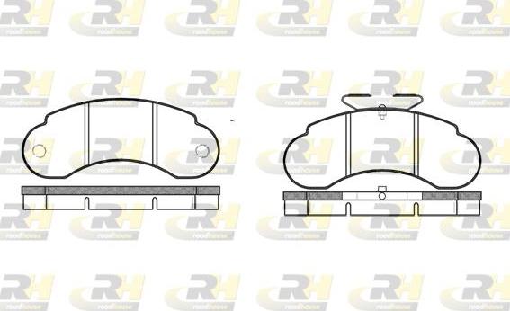 Roadhouse 2142.00 - Тормозные колодки, дисковые, комплект unicars.by