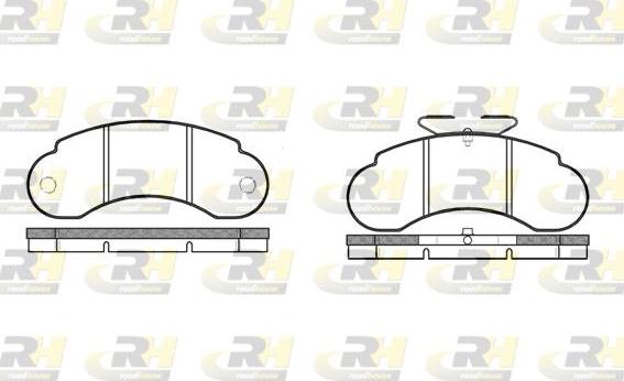 Roadhouse 2142.10 - Тормозные колодки, дисковые, комплект unicars.by