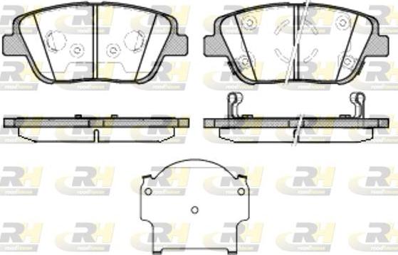 Roadhouse 21423.02 - Тормозные колодки, дисковые, комплект unicars.by