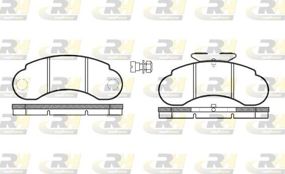 Roadhouse 2142.20 - Тормозные колодки, дисковые, комплект unicars.by