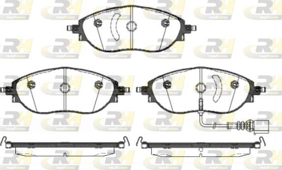 Roadhouse 21470.01 - Тормозные колодки, дисковые, комплект unicars.by