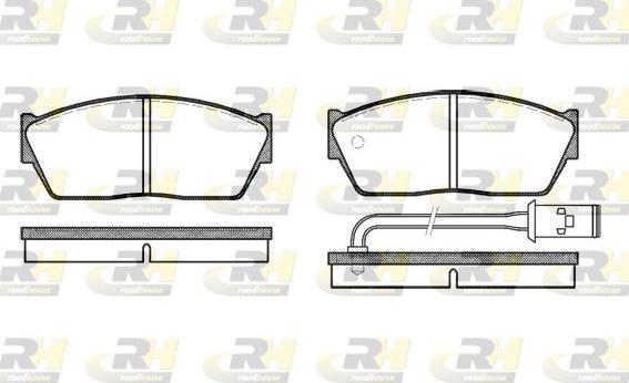 Roadhouse 2147.11 - Тормозные колодки, дисковые, комплект unicars.by