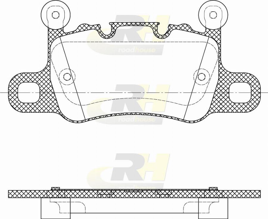 Roadhouse 21598.40 - Тормозные колодки, дисковые, комплект unicars.by