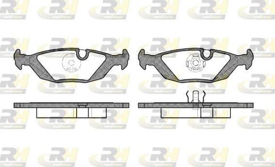 Roadhouse 2155.10 - Тормозные колодки, дисковые, комплект unicars.by