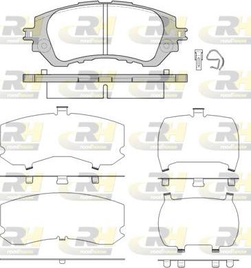 Roadhouse 21558.00 - Тормозные колодки, дисковые, комплект unicars.by