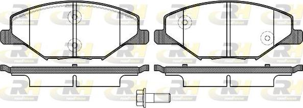 Roadhouse 21553.00 - Тормозные колодки, дисковые, комплект unicars.by