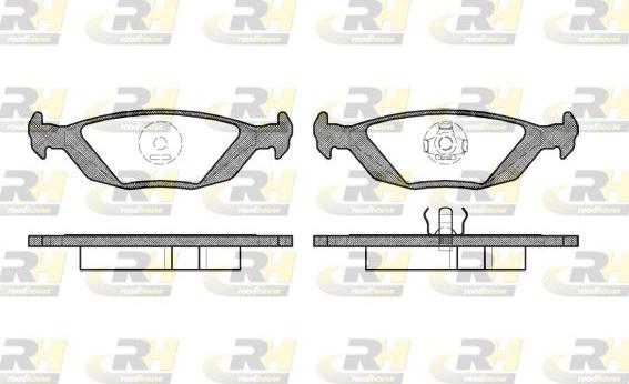 Roadhouse 2155.20 - Тормозные колодки, дисковые, комплект unicars.by