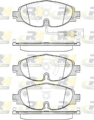 Roadhouse 21515.01 - Тормозные колодки, дисковые, комплект unicars.by