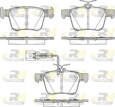 Roadhouse 21516.11 - Тормозные колодки, дисковые, комплект unicars.by