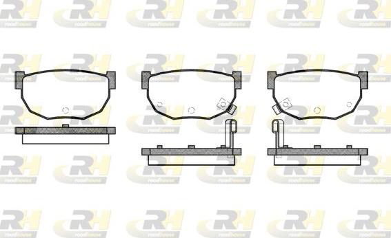 Roadhouse 2151.02 - Тормозные колодки, дисковые, комплект unicars.by