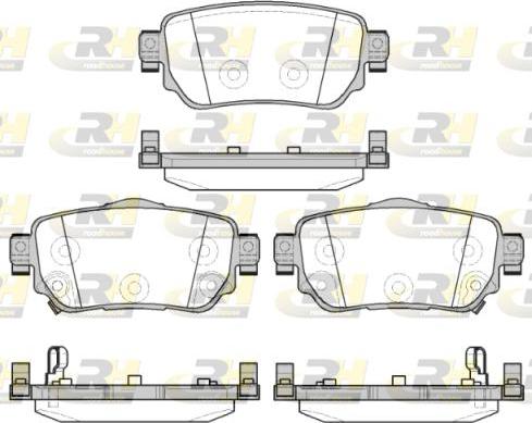 Roadhouse 21582.02 - Тормозные колодки, дисковые, комплект unicars.by