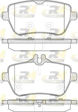 Roadhouse 21535.00 - Тормозные колодки, дисковые, комплект unicars.by