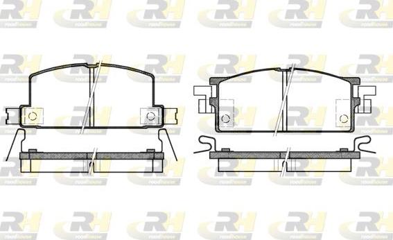 Roadhouse 2153.04 - Тормозные колодки, дисковые, комплект unicars.by