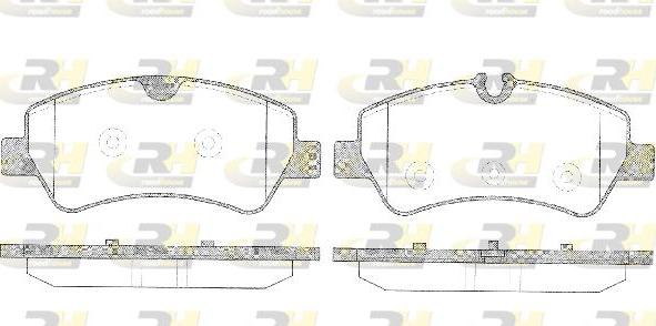 Roadhouse 21521.00 - Тормозные колодки, дисковые, комплект unicars.by