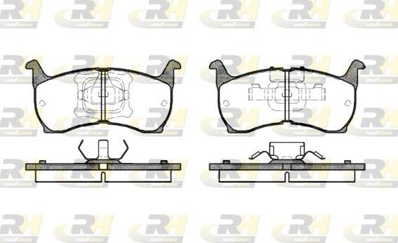 Roadhouse 2164.00 - Тормозные колодки, дисковые, комплект unicars.by