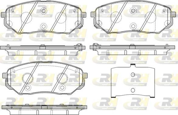 Roadhouse 21661.02 - Тормозные колодки, дисковые, комплект unicars.by