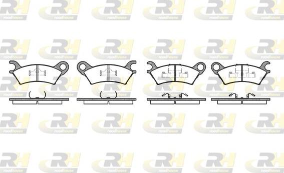 Roadhouse 2160.00 - Тормозные колодки, дисковые, комплект unicars.by