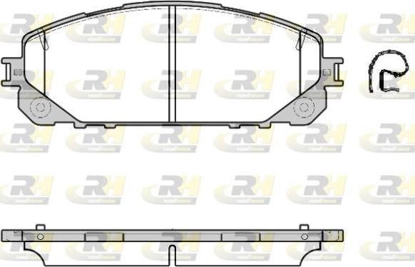 Roadhouse 21613.00 - Тормозные колодки, дисковые, комплект unicars.by