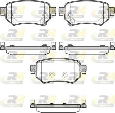 Roadhouse 21682.02 - Тормозные колодки, дисковые, комплект unicars.by