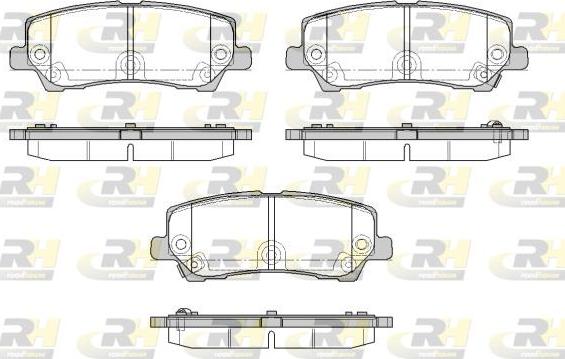 Roadhouse 21621.22 - Тормозные колодки, дисковые, комплект unicars.by