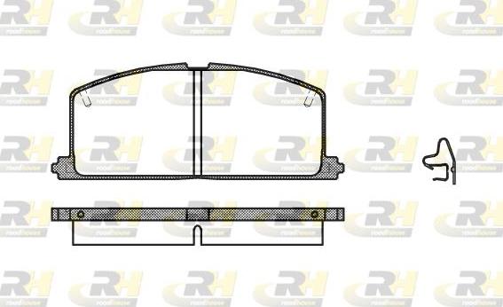 Roadhouse 2167.04 - Тормозные колодки, дисковые, комплект unicars.by