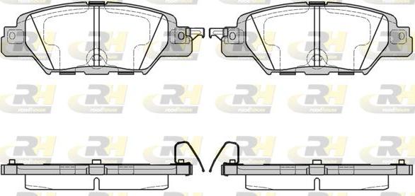 Roadhouse 21677.00 - Тормозные колодки, дисковые, комплект unicars.by