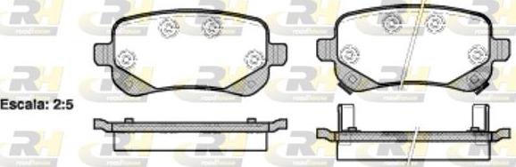 Roadhouse 21095.02 - Тормозные колодки, дисковые, комплект unicars.by