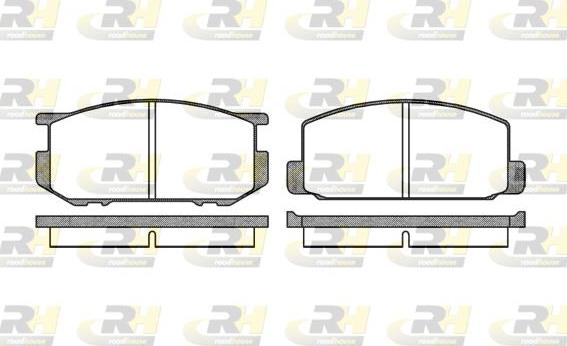 Roadhouse 2109.00 - Тормозные колодки, дисковые, комплект unicars.by