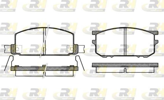 Roadhouse 2109.12 - Тормозные колодки, дисковые, комплект unicars.by