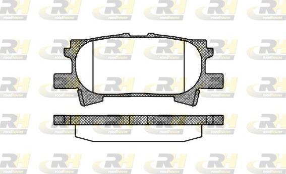 Roadhouse 21040.00 - Тормозные колодки, дисковые, комплект unicars.by