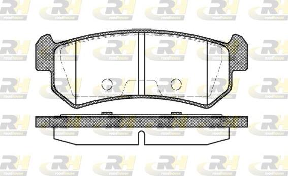 Roadhouse 21048.00 - Тормозные колодки, дисковые, комплект unicars.by