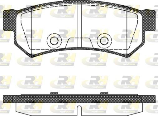 Roadhouse 21048.10 - Тормозные колодки, дисковые, комплект unicars.by