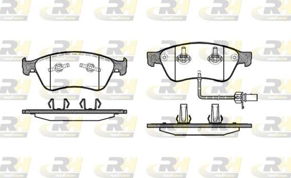 Roadhouse 21056.02 - Тормозные колодки, дисковые, комплект unicars.by