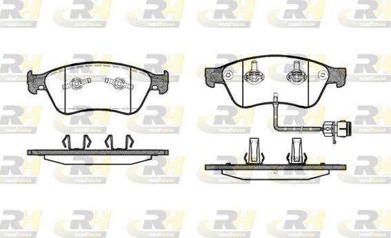 Roadhouse 21056.12 - Тормозные колодки, дисковые, комплект unicars.by