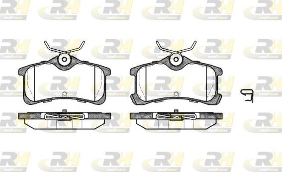 Roadhouse 21050.02 - Тормозные колодки, дисковые, комплект unicars.by