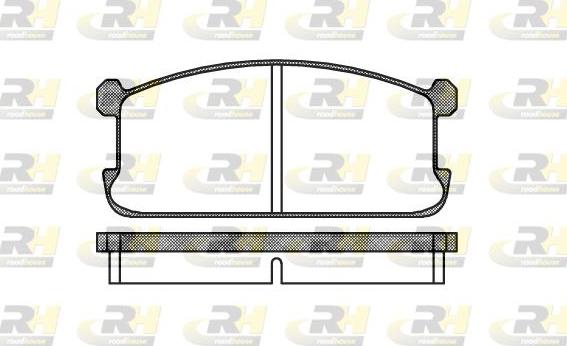 Roadhouse 2106.00 - Тормозные колодки, дисковые, комплект unicars.by