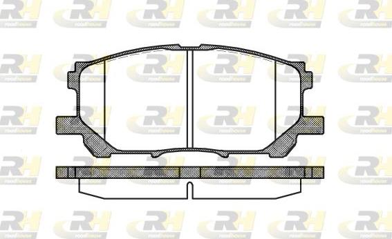 Roadhouse 21039.00 - Тормозные колодки, дисковые, комплект unicars.by