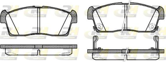 Roadhouse 21199.02 - Тормозные колодки, дисковые, комплект unicars.by