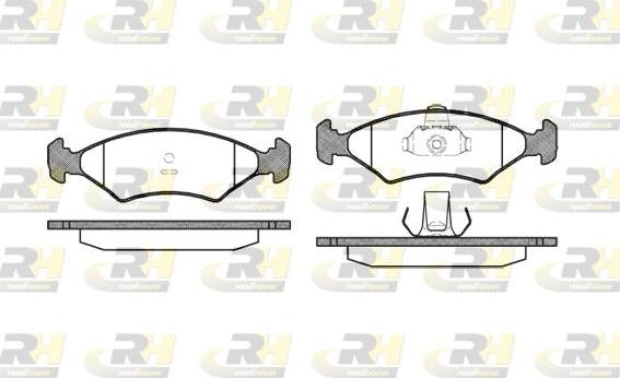 Roadhouse 2119.10 - Тормозные колодки, дисковые, комплект unicars.by