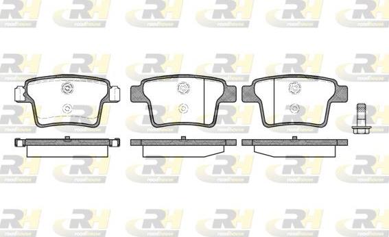 Roadhouse 21149.10 - Тормозные колодки, дисковые, комплект unicars.by