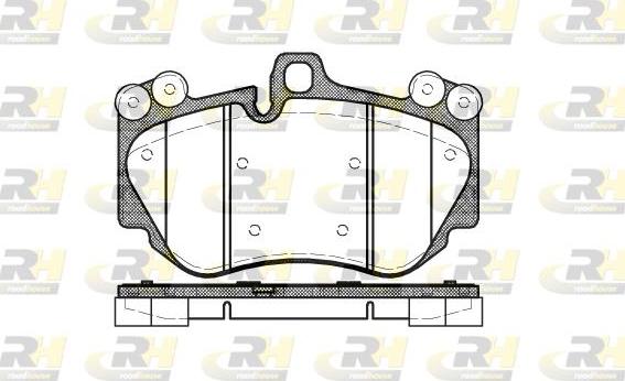 Roadhouse 21140.00 - Тормозные колодки, дисковые, комплект unicars.by